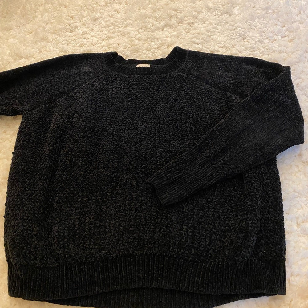 black velvet sweater